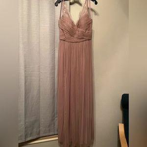 Hitherto Size 10 Dusty Rose Bridesmaid Dress